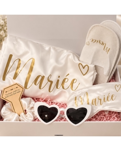 Boîte cadeau 'Mariée avec coeur'
