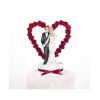 Figurne mariage 'Coeur de rose rouge'