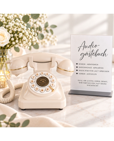 Audio Gästebuch Telefon & Schild