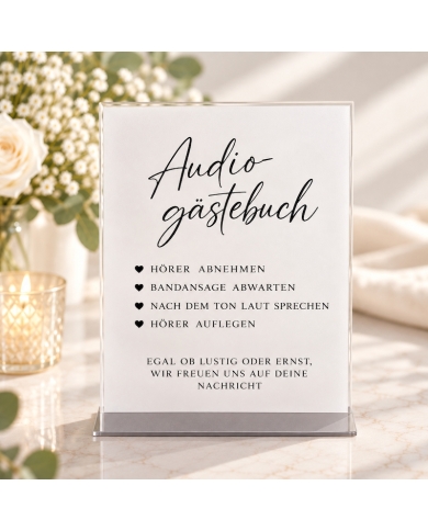 Audio Gästebuch Telefon & Schild