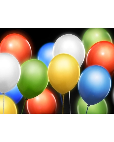 5 Ballons Led Lumineux Multicolore