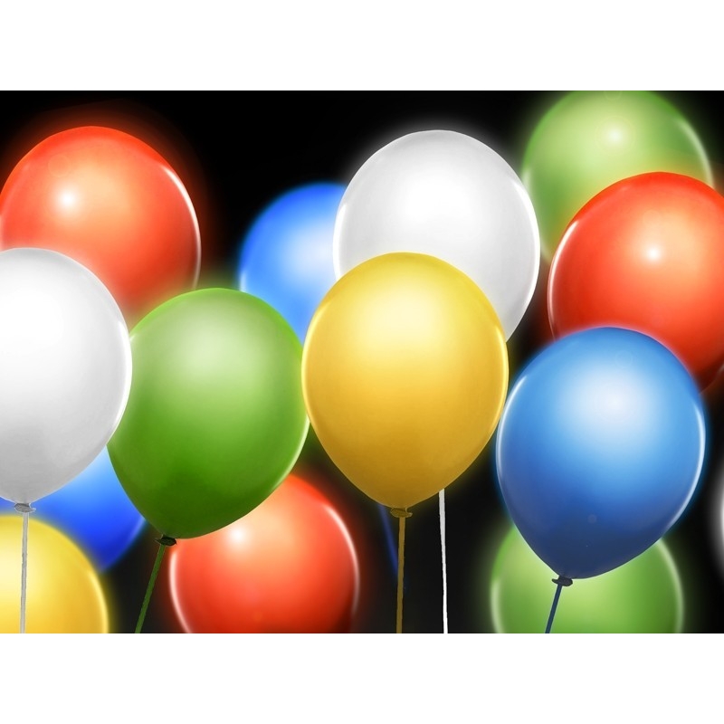 LED-Ballons  Bunt 5 Stück
