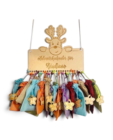 Personalisierter Adventskalender 'Rentier'
