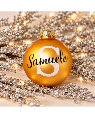 Boule de Noël personnalisée (6 cm)