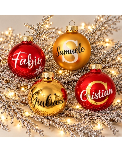 Weihnachtskugel personalisiert (6 cm)