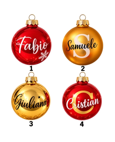 Weihnachtskugel personalisiert