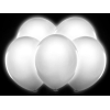 5 Ballons Led Lumineux Blanc