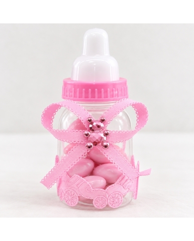 Babyflasche befüllt - Rosa