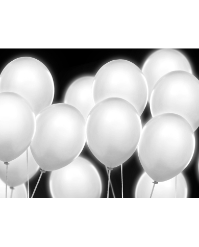 LED-Ballons Weiss  5 Stück