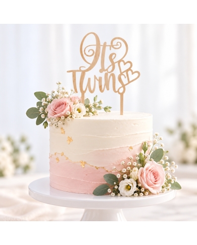 Cake Topper 'It's Twins'