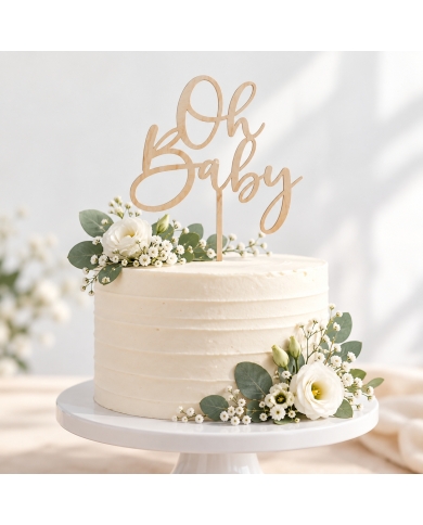 Cake Topper 'Oh Baby'