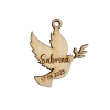 Pendentif en bois 'Colombe' personnalisé