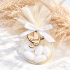 Pendentif en bois 'Colombe' personnalisé