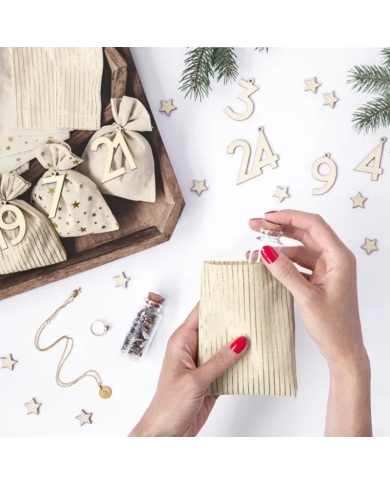 Adventskalender Beutel zum Befüllen - 24 Stück