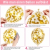 Konfetti Ballons - Gold (10 Stück)