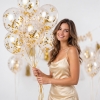 Konfetti Ballons - Gold (10 Stück)