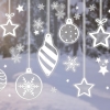 Weihnachts-Fensteraufkleber – (56 tlg.)