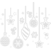 Stickers de fenêtre de Noël – 56 pièces