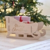 Weihnachtsschlitten aus Holz 'Merry Christmas'