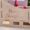 Weihnachtsschlitten aus Holz 'Merry Christmas'