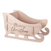 Weihnachtsschlitten aus Holz 'Merry Christmas'