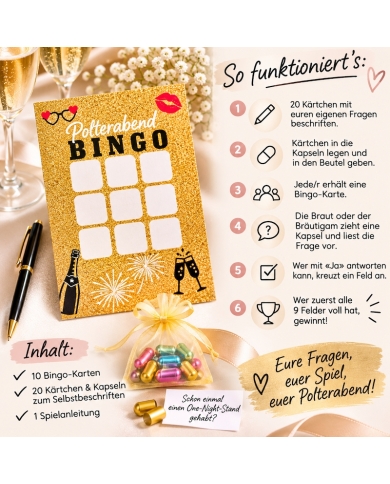 Bingo EVJF / EVG – Rires, fun et secrets croustillants ! - The-Weddingshop