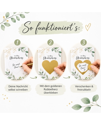 Rubbelkarte mit Herz – Zum Selbstbeschriften - The-Weddingshop