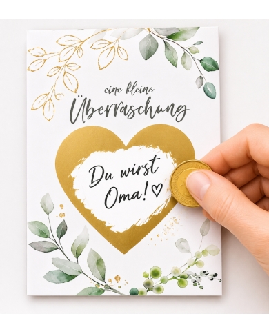 Rubbelkarte mit Herz – Zum Selbstbeschriften - The-Weddingshop