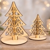 Weihnachtsdeko '3D Tannenbaum' aus Holz