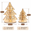 Weihnachtsdeko '3D Tannenbaum' aus Holz