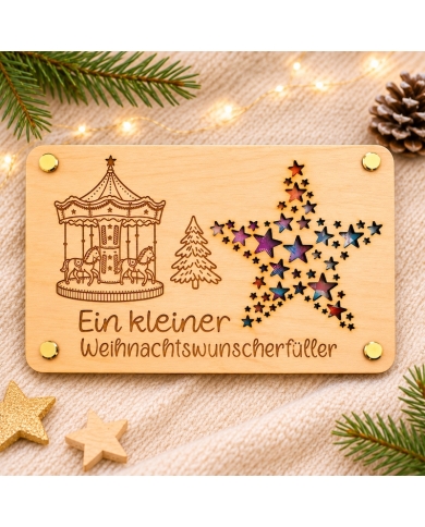 Geldkuvert 'Karussell' aus Holz