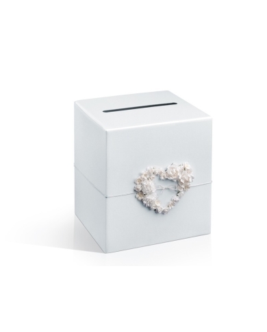 Hochzeitsdeko - Briefbox Weisses Herz
