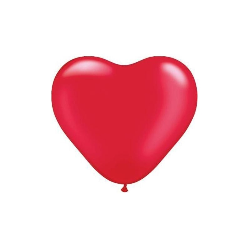 Hochzeitsdeko - 25 Herzluftballons - Rot - 40 cm - The Weddingshop