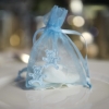 Organzasäckchen mit Bärchen - Hellblau