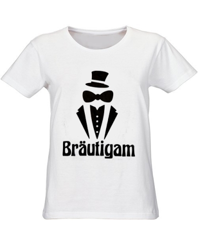 T-shirt 'marié en smoking'