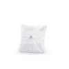 Coussin d'alliance Dentelle et petites blanches roses