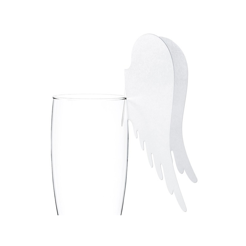 Nominette pour verre 'aile d'ange 10 pièces