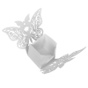 10 Kartonagen 'Schmetterling' - Weiss