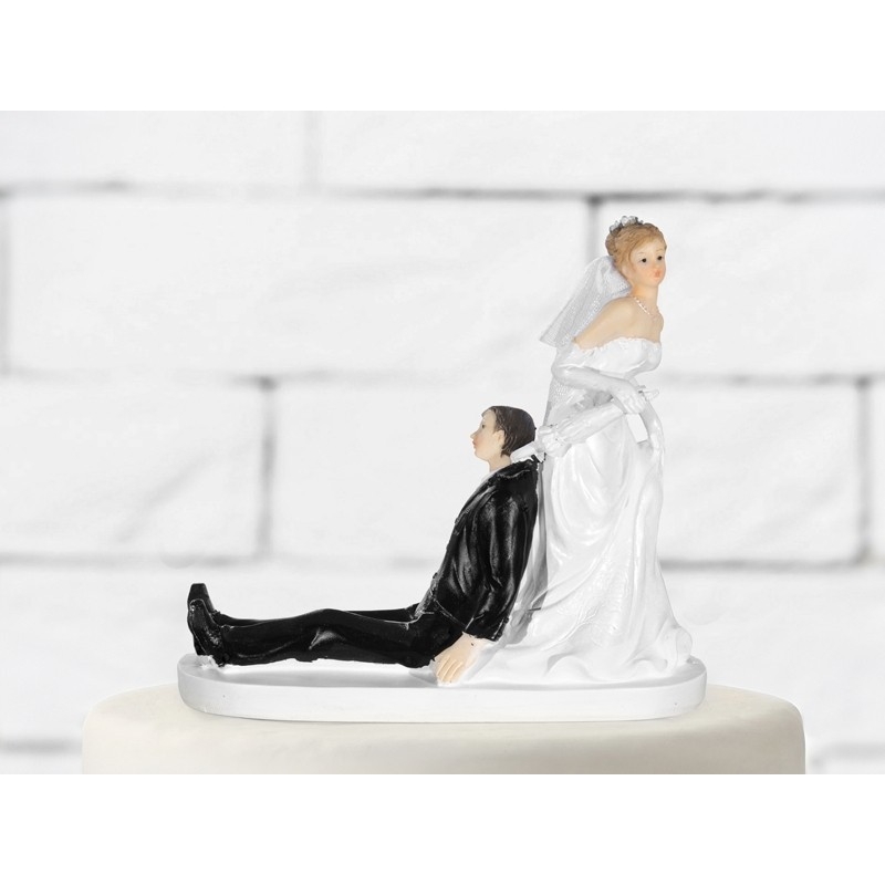 Figurine de la mariée Trainant son mari