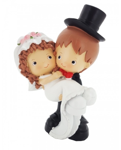 Figurine mariage Mariée dans le bras du marié