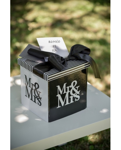 Hochzeitsdeko - Briefbox Mr. & Mrs. - the-weddingshop.ch