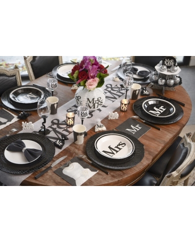 Assiette Carton 'Mr' (x10)