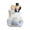 Tirelire 'Couple mariés en voiture'