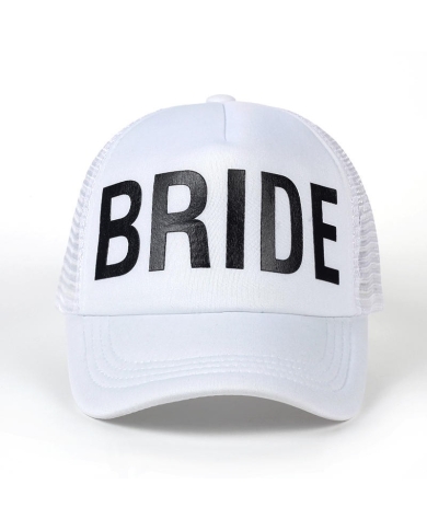 Polterabend Frauen - Bride Cap Weiss - the-weddingshop.ch