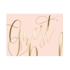 Gästebuch 'Guest Book' - rosa/gold