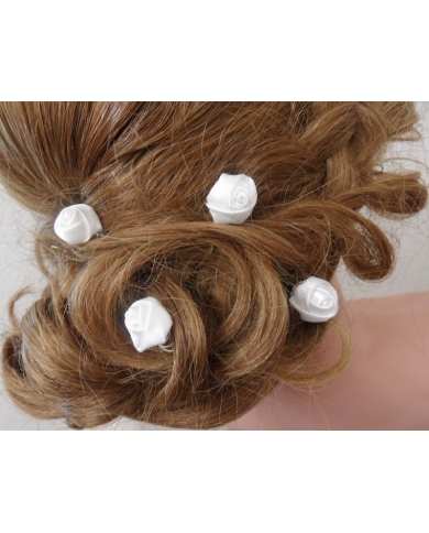 5 Röschencurlies - Weiss