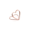 Titulaire de la carte de table 'heart' - rose (x 10)