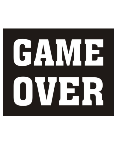 Schuh-Sticker 'Game Over'