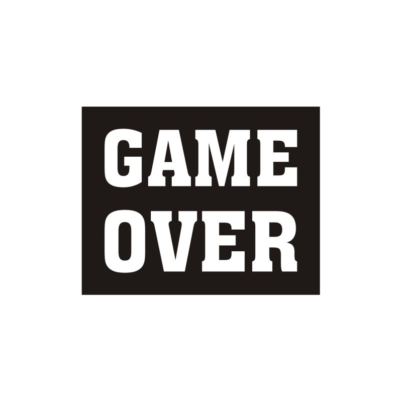 Schuh-Sticker 'Game Over'