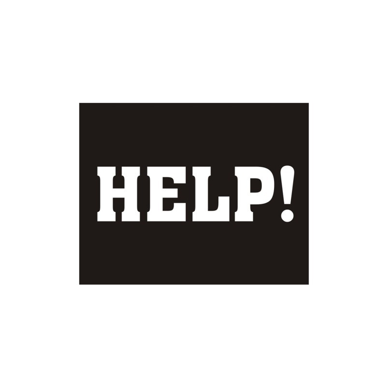 Schuh-Sticker 'Help'